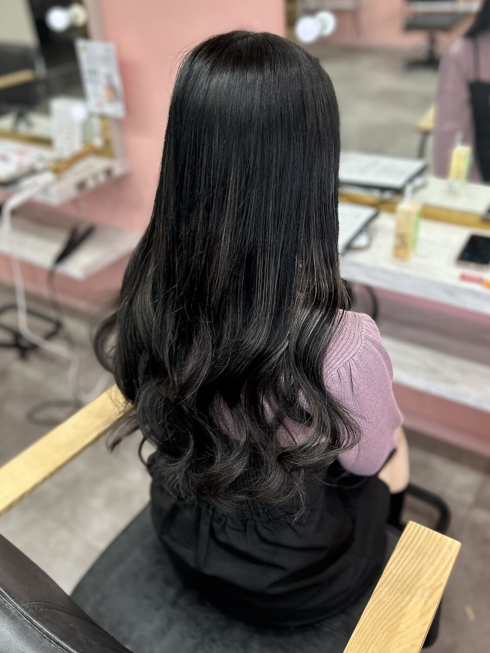 ダークグレー#シールエクステ#美髪#韓国#イメチェン#小倉：L240620998
