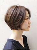 ☆オリーブグレーココアベージュ小顔クラゲヘアー/黒髪/髪質改善