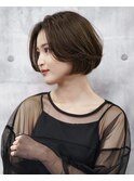 20代30代ナチュラルくびれボブ毛先パーマ艶感結べるボブ