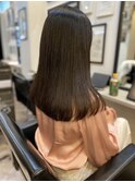 ロングレイヤーストレート10代20代30代前髪あり前髪なしぱっつん