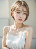 ショートボブミニウルフチェリーブラウン20代30代40代50代