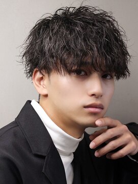 エルマーク 渋谷(L-MARK) マッシュスパイラルパーマツイストスパイラル波巻きメンズ