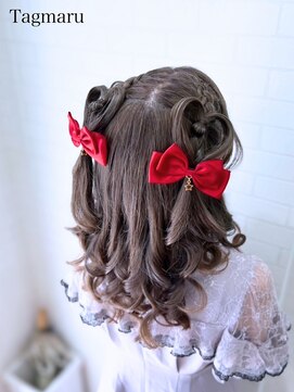 タグマル 推し活ヘア☆ハートのツインハーフ！追加料金有！
