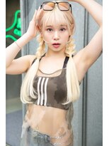 ランテルディ 渋谷(LANTERDIT)&nbsp;ブロンド/抜きっぱなし/ケアブリーチ/ホワイトブロンド/ベージュ