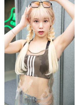 ランテルディ 渋谷(LANTERDIT) ブロンド/抜きっぱなし/ケアブリーチ/ホワイトブロンド/ベージュ