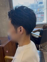 タメ(tame-)&nbsp;サーフカール/フェザーパーマ/ブルーブラック【都賀/メンズ】