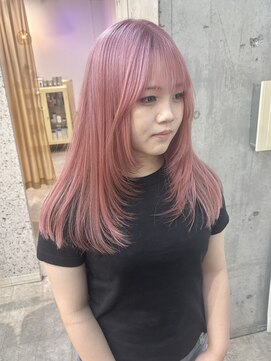 ラニヘアサロン(lani hair salon) ピンクカラー/暖色カラー/透け感カラー/レイヤーカット/