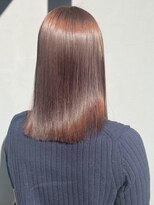 ナカオコアフュール(NAKAO COIFFURE)&nbsp;マロンブラウン セミロング 髪質改善 ダメージレスカラー