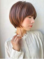 カバーヘア ブリス 志木南口駅前店(COVER HAIR bliss)&nbsp;冬ショート小顔ブラウンカラー透明感◎似合わせカットp志木