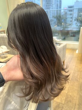 グラデーションカラー/ミルクティーベージュ/ブリーチNS-152