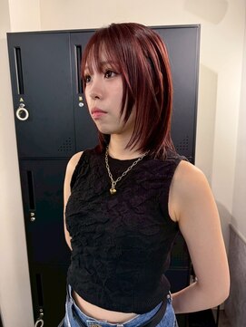 アフィナー 新宿(Afinar) ブリーチハイライト髪質改善ダブルカラーレイヤーカット/新宿駅