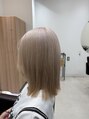アグ ヘアー トレム 大口店(Agu hair treme)&nbsp;ブリーチ2回のハイトーンミルクティーで色落ちブロンドに！