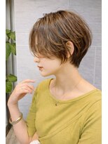 キミトヘアデザインアンドスパ(Kimito Hair design&spa) ショートボブ/小顔/30代/40代/艶ベージュ/ /大人ショート