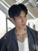 ロンドアンメゾン 原宿(Lond un Maison.)&nbsp;men's/メンズ/リバースセンターパート/ニュアンスパーマフェード