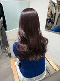 大人可愛いラベンダーピンクブラウンカラー