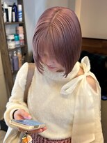 インク サカエ(inq sakae)&nbsp;ケアブリーチ2回/トリプルカラー/ピンクベージュ