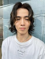 ボコカ(bococa)&nbsp;ハイライトメンズミディアムパーマボブレイヤー