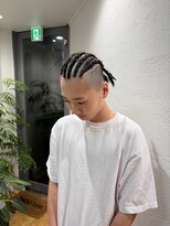 リエート 四条河原町(Lieto) メンズコーンロウ10代20代黒エクステダンスブレイズカット