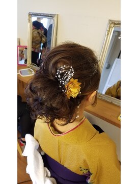 ブリリアントヘアー 下関長府(brilliant hair) 卒業式のヘアセット