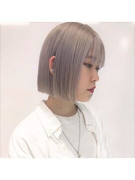 キーン 吉祥寺店(keen) 《NANAKO》ラベンダーホワイト ミニボブ