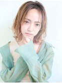 透明感たっぷり外ハネミディ(梅田)