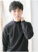 マットな質感◎黒髪ニュアンスマッシュ束感カットC
