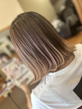 ヘアーコレット(hair Colet) ブラウンベージュバレイヤージュ