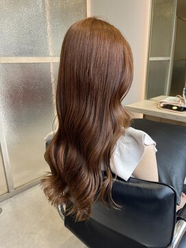 エレノア 梅田店(Eleanor) ブリーチなしオレンジベージュ