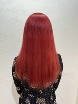 アジールヘア 池袋東口店(agir hair)&nbsp;透明感抜群♪ダブルカラーブリーチレッドカラー暖色池袋東口