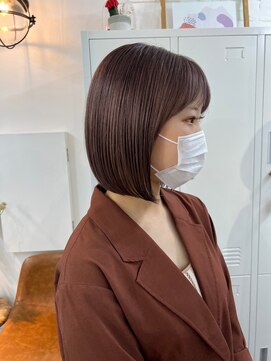 イコ 表参道原宿(ico) ぷつっとボブ　ナチュラルブラウン