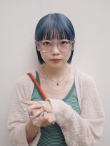 ヨー(Yoh-)&nbsp;【外ハネボブ/佐々木慧介】ブリーチ/デザインカラー/ボブ