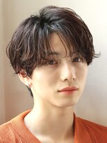 オーシャントーキョー サニー 原宿(OCEAN TOKYO Sunny)&nbsp;韓国マッシュニュアンスパーマセンターパートツーブロック黒髪