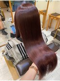 髪質改善 レッドブラウン 美髪 韓国風