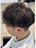 波打ちツイストパーマ×刈り上げマッシュ大宮メンズカットパーマ