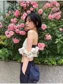 《Mimosa》暗髪ミニボブ