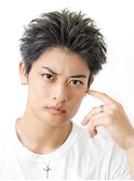 アップバングスパイキーショートビジネスヘア