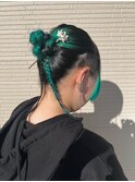 お団子ヘアアレンジ