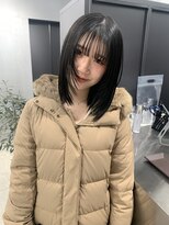 ペレ 梅田(PELE)&nbsp;黒髪/ボブルフ/ネビージュ/小顔/ワンレン/梅田/髪質改善/前髪