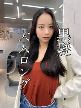 ロンド マーレ 天神大名店(Lond mare) 小顔に見せるヘア/ワンレン/ボブウルフ/ネビージュ/黒髪カタログ