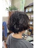 ウェーブグラデーションボブ