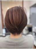 絶壁解消/ひし形/大人可愛い/斜めバング/40代/ミセスヘア57B