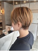 メンズライクなベリーショート