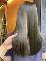 オアシス(oasis)&nbsp;【oasisマミ】大人可愛いブリーチなし透明感オリーブグレージュ