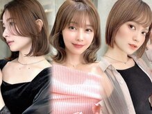 [エヌドットカラー+トリートメント￥8300]ブリーチなしで叶う高発色＆透明感！赤みを抑えたカラー設計★