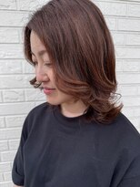 アンジュ 篠ノ井店(ange) 20代30代40代50代オレンジカラー/レイヤースタイル