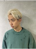 ホワイトブリーチメンズヘア