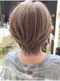 イメチェンウルフショートレイヤーカット30代40代50代田嶋Y
