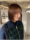 髪質改善　くびれヘア　アプリコットオレンジ　ハイライトカラー