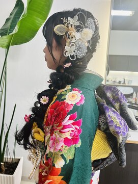 オクトヘアー(Octo hair) 振袖着付け＆サイドアレンジ