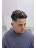 渋谷 メンズ フェード×ホワイトメッシュ